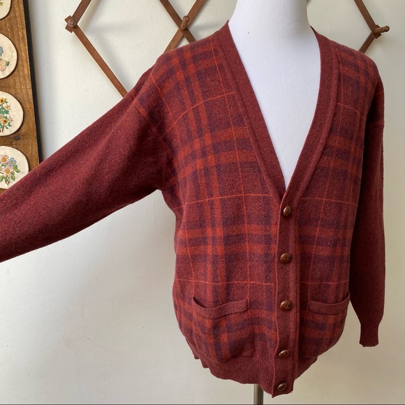 Burberry Nova Check Lambswool Cardigan - Picture 5 of 14